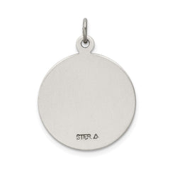 Sterling Silver Antiqued St. Christopher Medal QC3526