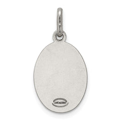 Sterling Silver Antiqued St. Christopher Medal QC3555