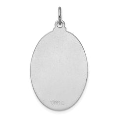 Sterling Silver Rhodium-plated St. Anthony Medal QC3579