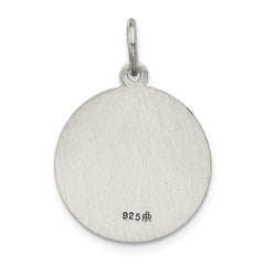 Sterling Silver Antiqued St. Barbara Medal QC3584