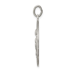 Sterling Silver Antiqued Saint Jude Thaddeus Medal QC3606