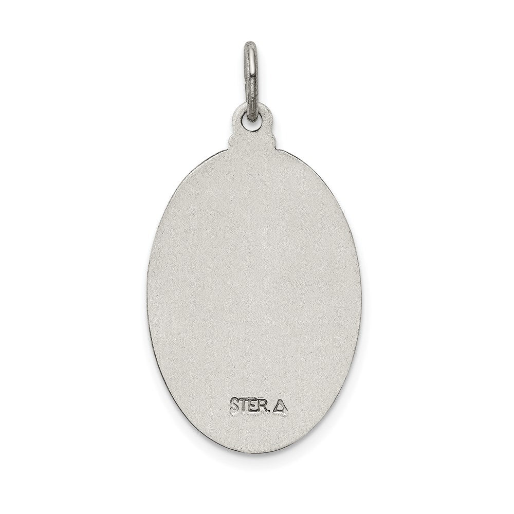 Sterling Silver Antiqued Saint Jude Thaddeus Medal QC3606