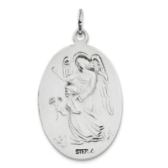 Sterling Silver Antiqued Reversible St. Michael Medal QC3615