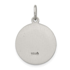 Sterling Silver Antiqued Saint Patrick Medal QC3619