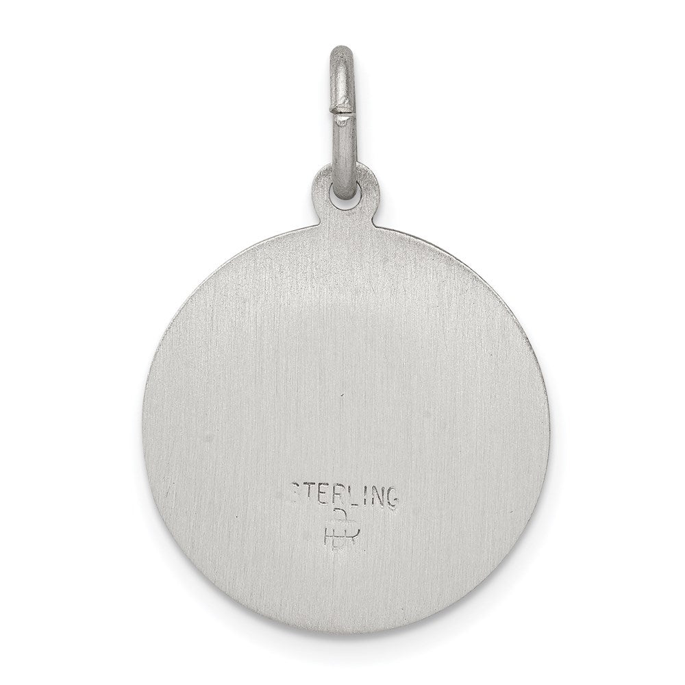 Sterling Silver Antiqued St. Theresa Medal QC3621