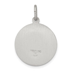 Sterling Silver Antiqued St. Theresa Medal QC3621