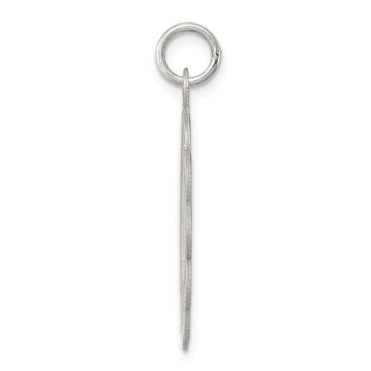 Sterling Silver Rhodium-plated My Confirmation Disc Charm QC370
