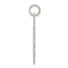 Sterling Silver Rhodium-plated My Confirmation Disc Charm QC370