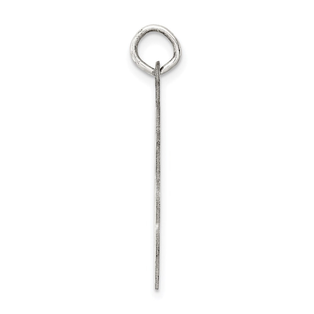 Sterling Silver Rhodium-plated Confirmation Disc Charm QC371