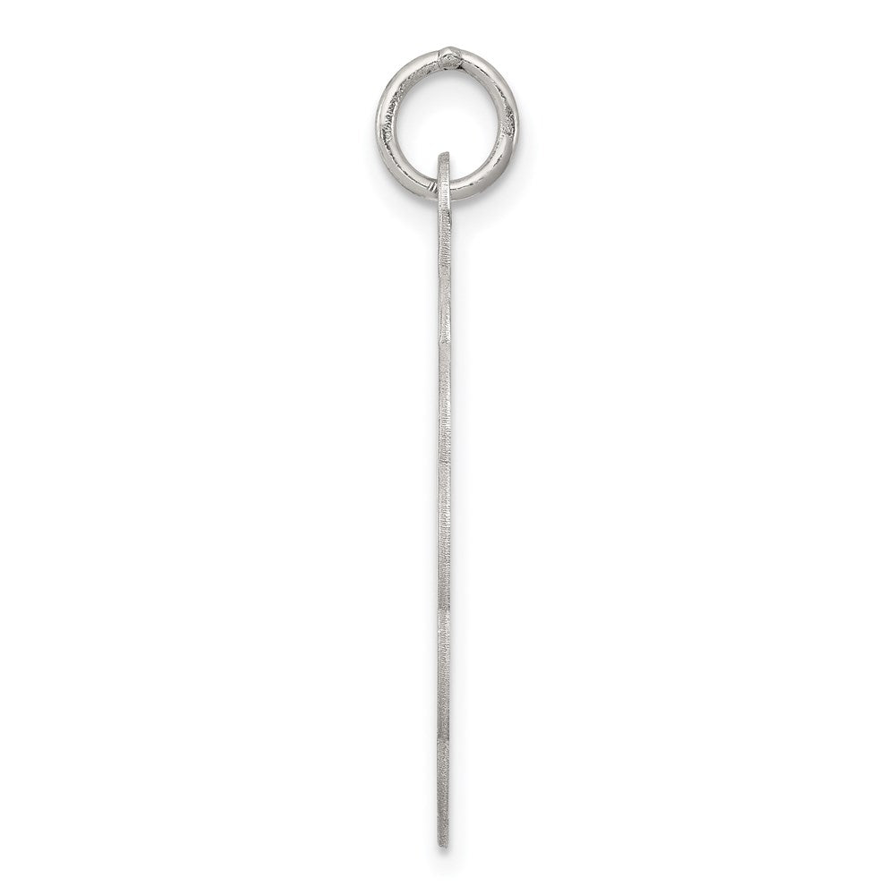 Sterling Silver Rhodium-plated Holy Communion Disc Charm QC372