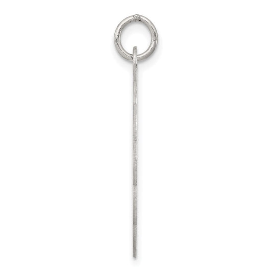 Sterling Silver Rhodium-plated Holy Communion Disc Charm QC372