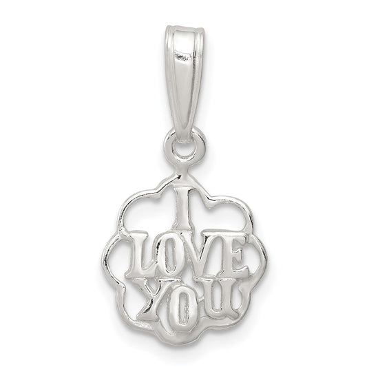 Sterling Silver I Love You Charm QC3723