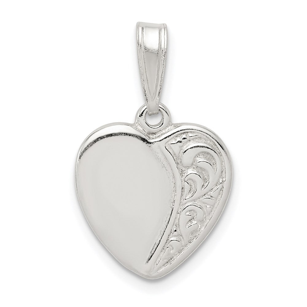 Sterling Silver Heart Pendant QC3736