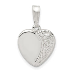 Sterling Silver Heart Pendant QC3736