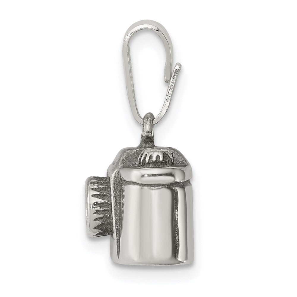 Sterling Silver Antiqued Camera Charm QC3769