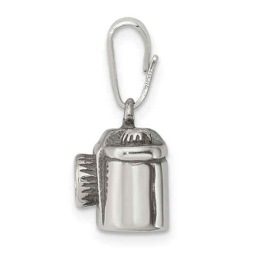 Sterling Silver Antiqued Camera Charm QC3769