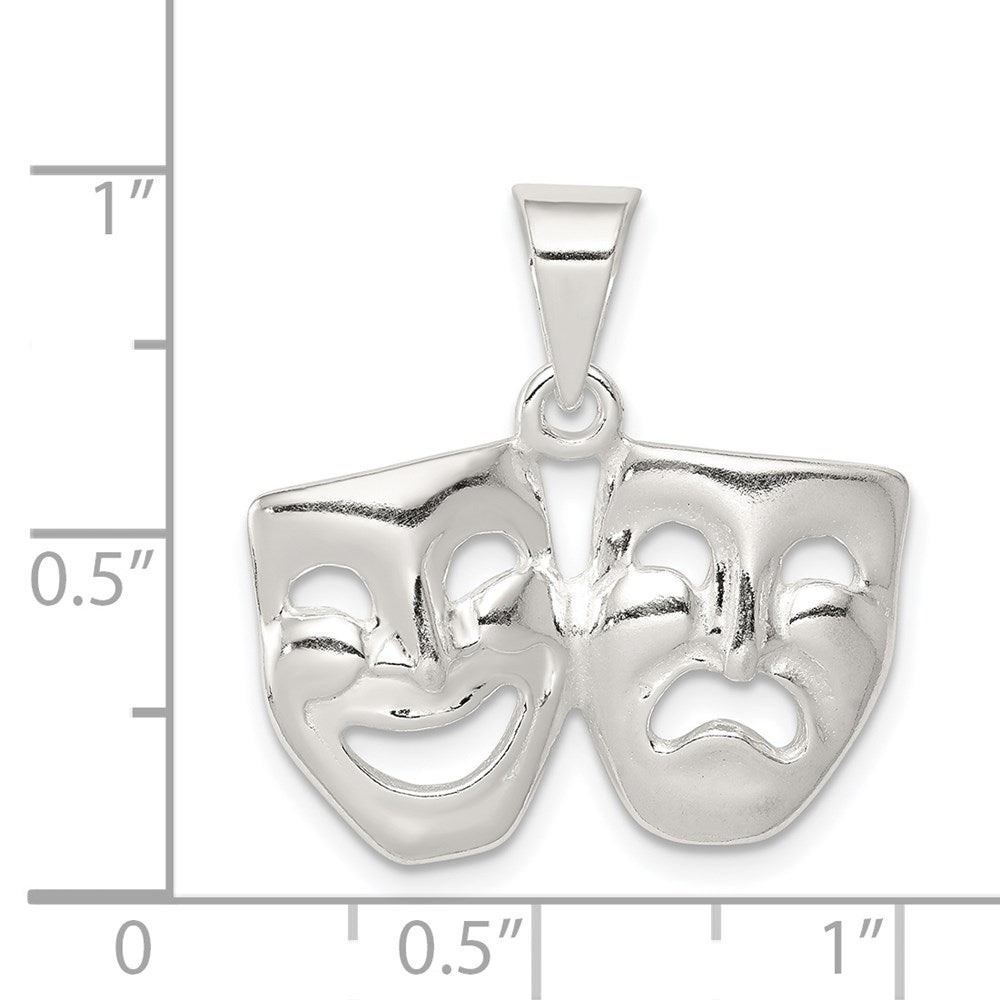 Sterling Silver Comedy/Tragedy Charm QC3772
