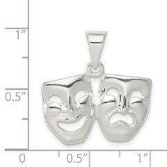 Sterling Silver Comedy/Tragedy Charm QC3772
