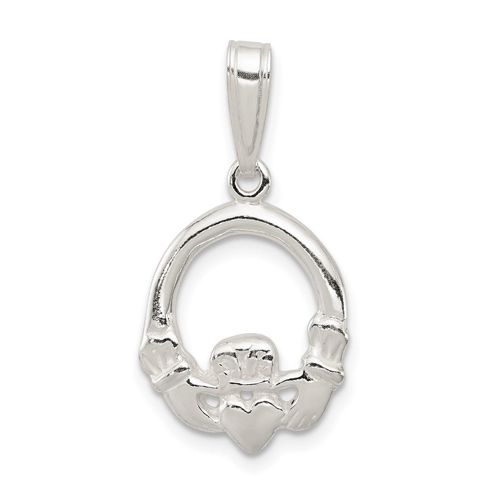 Sterling Silver Claddagh Charm QC3871