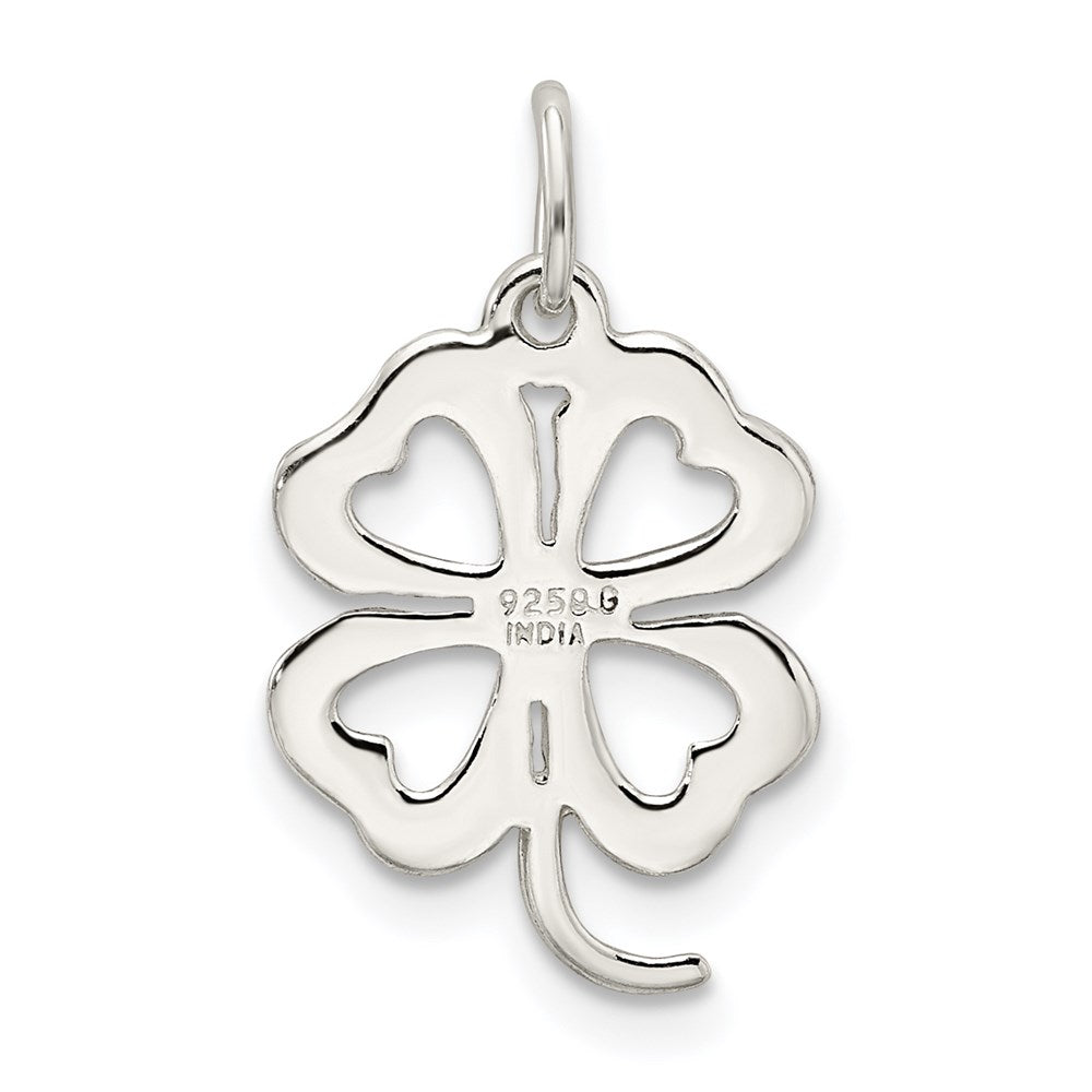 Sterling Silver 4-leaf Clover Charm QC3882