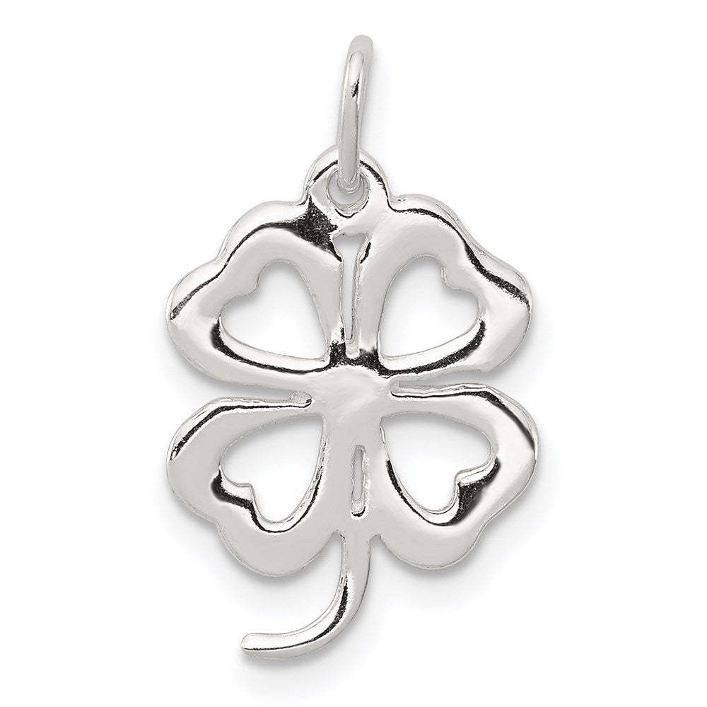 Sterling Silver 4-leaf Clover Charm QC3882
