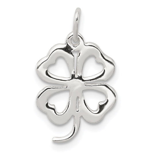 Sterling Silver 4-leaf Clover Charm QC3882