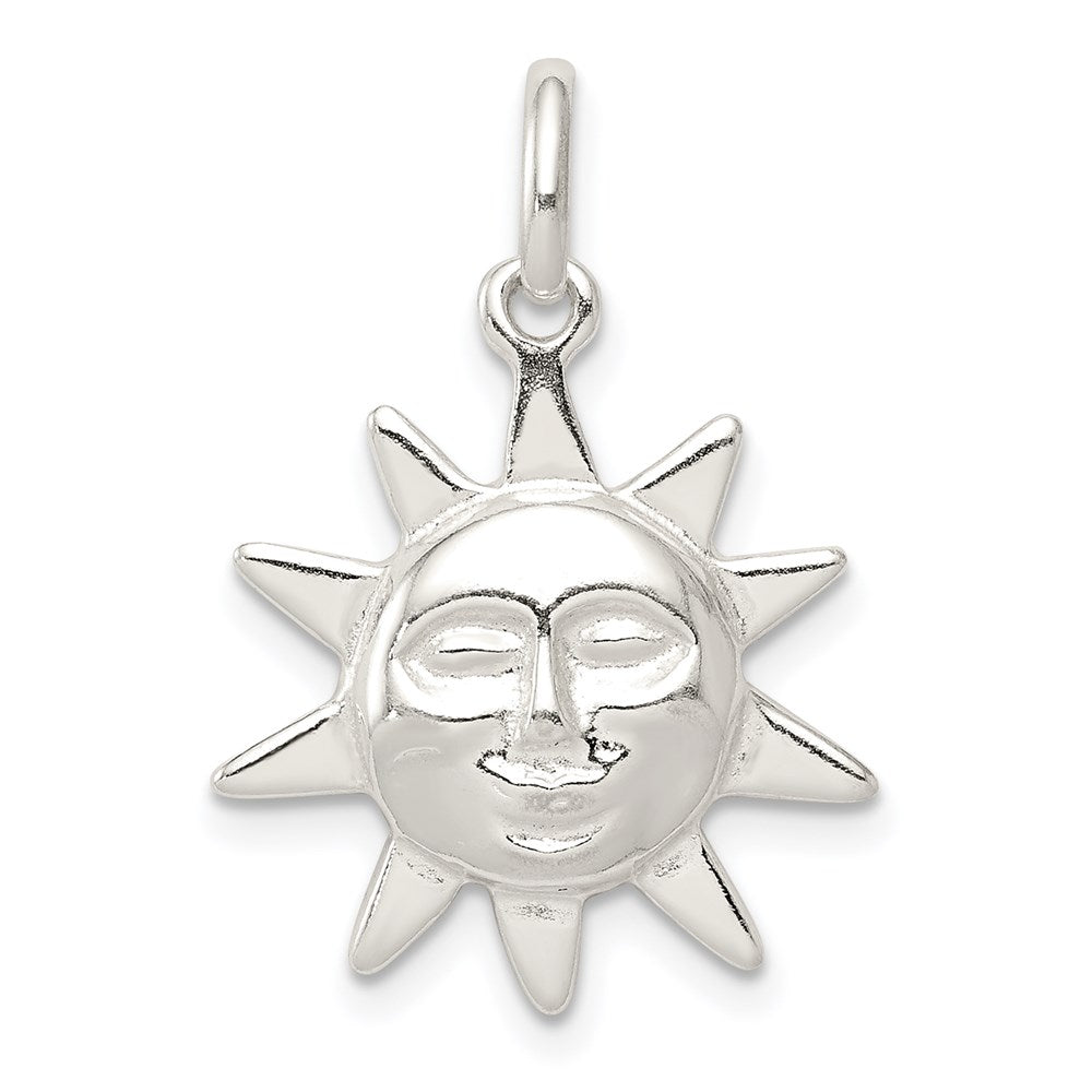 Sterling Silver Sun Charm QC3900