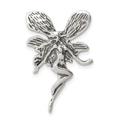 Sterling Silver Antiqued Fairy Chain Slide QC3906