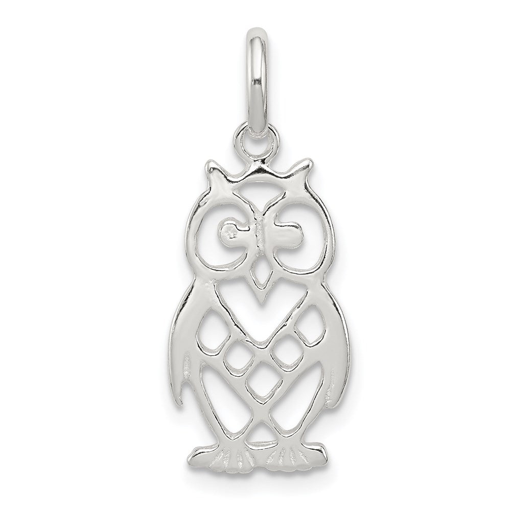 Sterling Silver Owl Charm QC4051