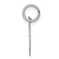 Sterling Silver Rhodium-plated Fox Head Polished Front/Satin Back Charm QC4071