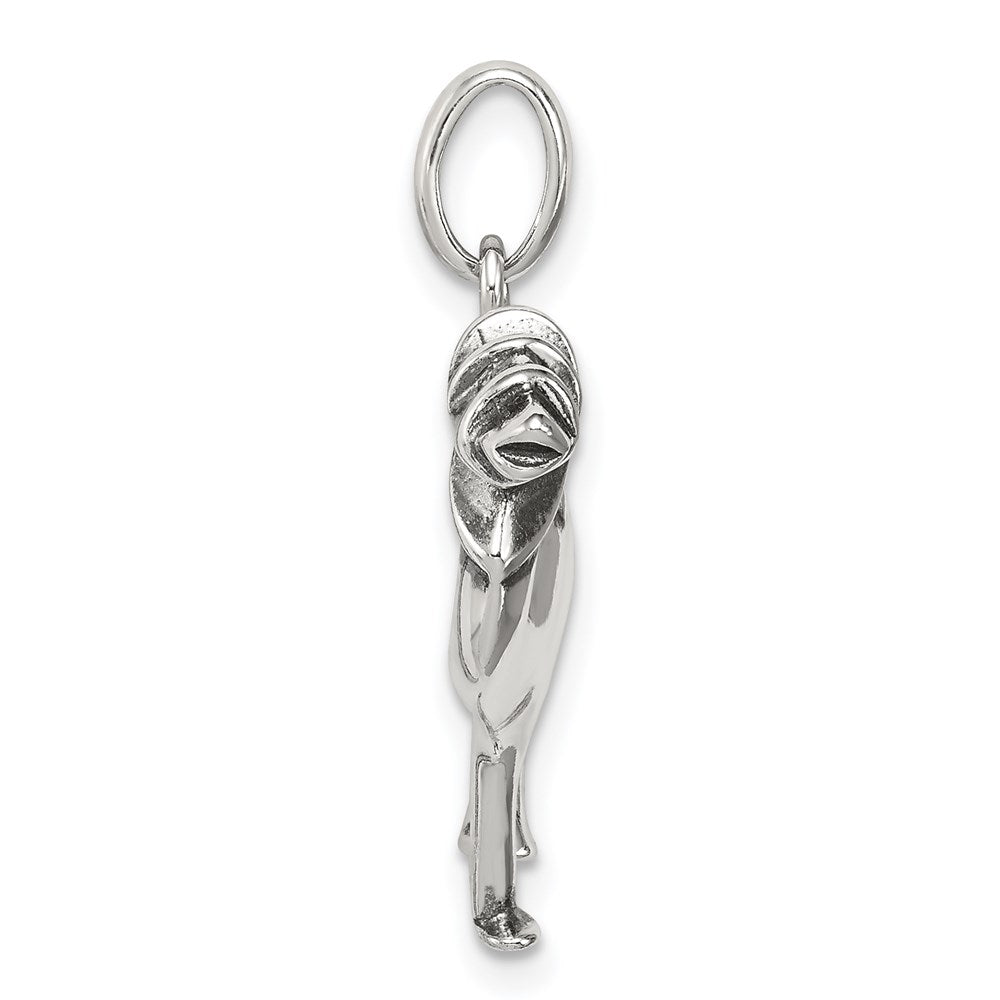 Sterling Silver Antiqued Camel Charm QC4079