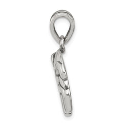 Sterling Silver Antiqued Bulldog Charm QC4124