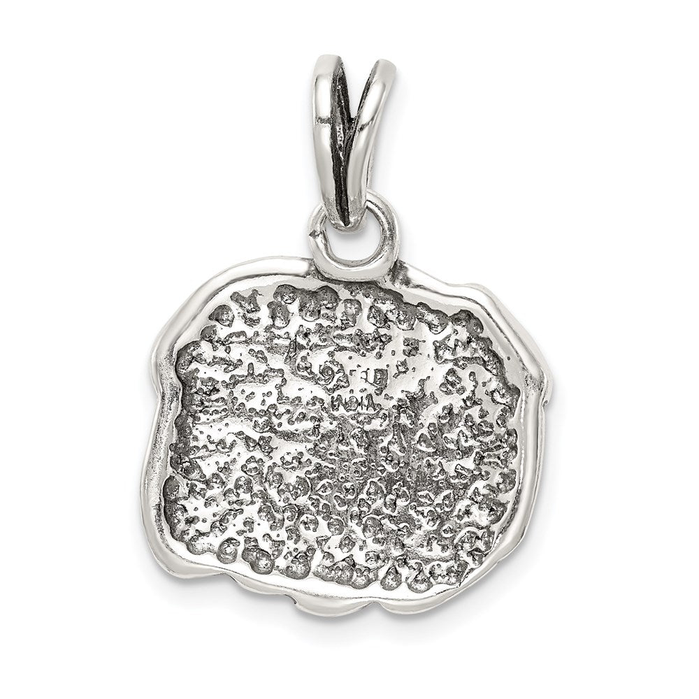 Sterling Silver Antiqued Bulldog Charm QC4124