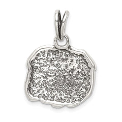 Sterling Silver Antiqued Bulldog Charm QC4124