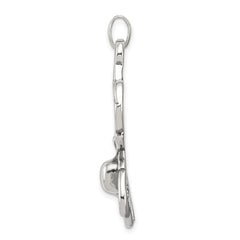 Sterling Silver Antiqued Spider Pendant QC4134