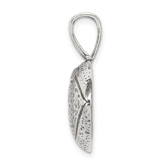 Sterling Silver Antiqued Football Pendant QC4135