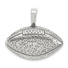 Sterling Silver Antiqued Football Pendant QC4135