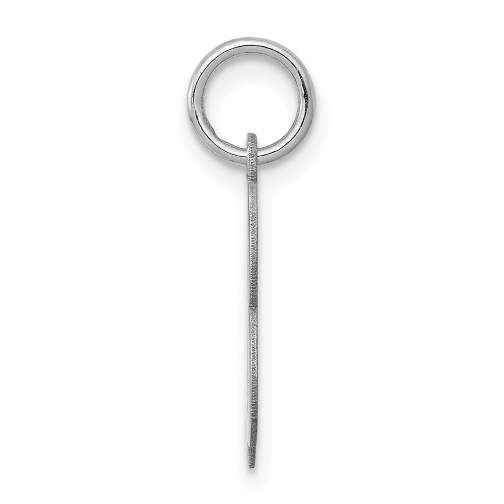 Sterling Silver Rhodium-plated Stamped Letter B Initial Charm QC4163B