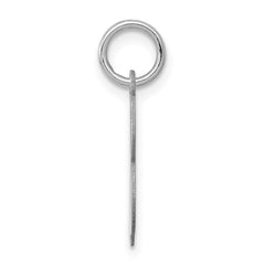 Sterling Silver Rhodium-plated Stamped Letter B Initial Charm QC4163B