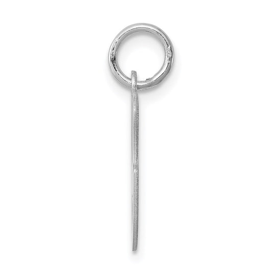 Sterling Silver Rhodium-plated Stamped Letter G Initial Charm QC4163G