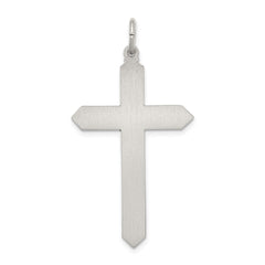 Sterling Silver Antiqued May Glass Birthstone Cross Pendant QC4332