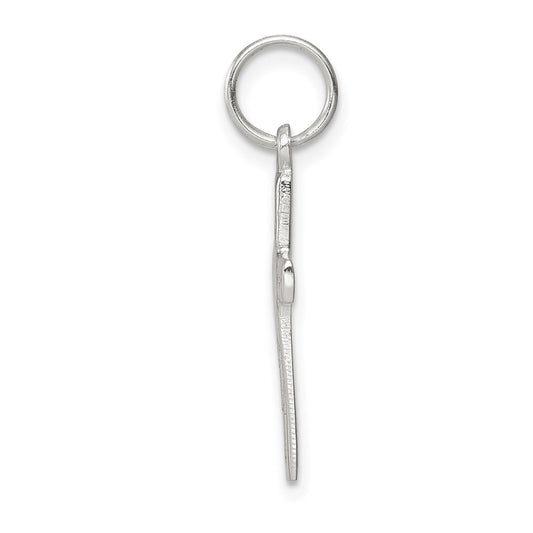 Sterling Silver Rhodium-plated Latin Cross Charm QC4367