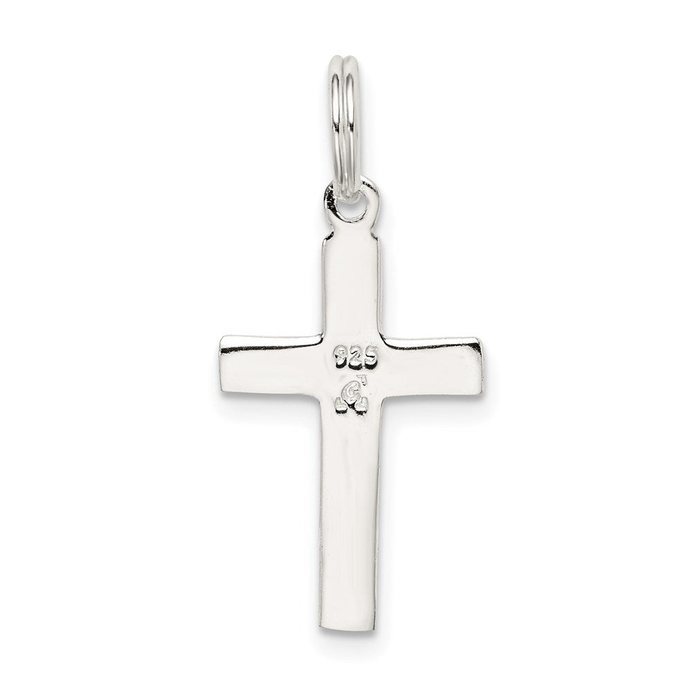 Sterling Silver Rhodium-plated Latin Cross Charm QC4367