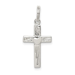 Sterling Silver Rhodium-plated Latin Cross Charm QC4367