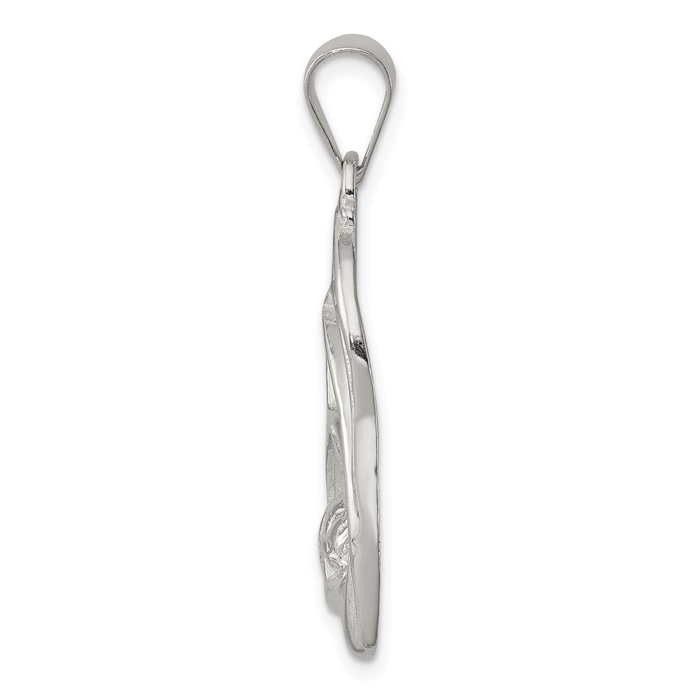 Sterling Silver Blessed Mary & Child Jesus Charm QC4386