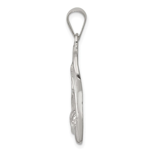 Sterling Silver Blessed Mary & Child Jesus Charm QC4386