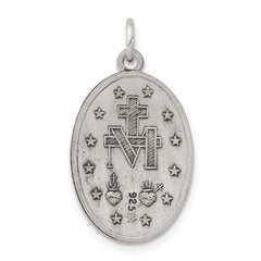 Sterling Silver Antiqued Miraculous Medal QC441