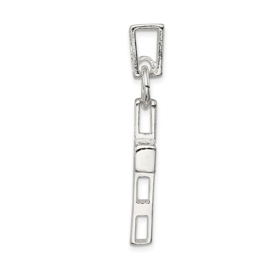 Sterling Silver Hammered Latin Cross Pendant QC4452