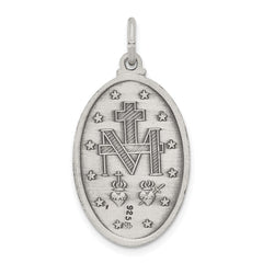 Sterling Silver Antiqued Miraculous Medal QC457