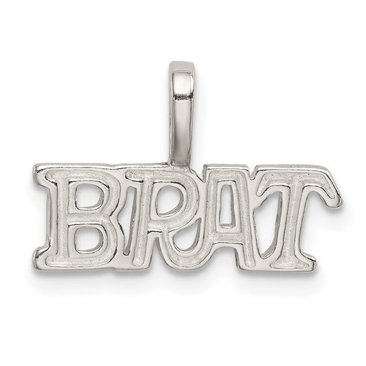 Sterling Silver Brat Pendant QC4596